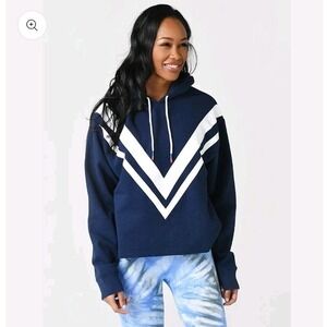 TORY SPORT Women's French Terry Chevron Hoodie XL